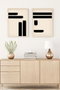 Wallity Huhu200 Cuadros Decorativos Enmarcados 50 x 70 cm (2 Piezas)